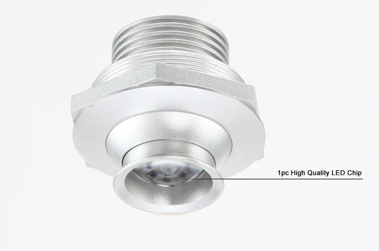 4 8310 The Eye 1w adjustable beam mini led downlight for showcase jewelry display