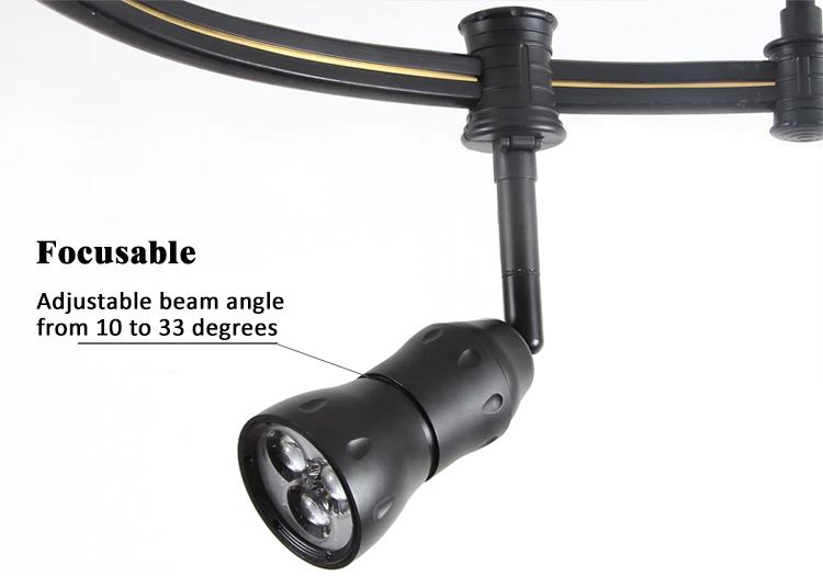 Decorative flexible monorail track light with Cree LED 8369 6W Decorative flexible monorail track light with Cree LED 8369 6W