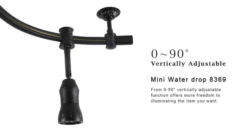 water drop 8369 6w led monorail track light vertically adjustable 1 water drop 8369 6w led monorail track light vertically adjustable 1