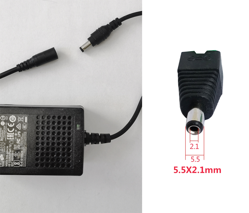 DC 5.5X2.1mm DC 5.5X2.1mm