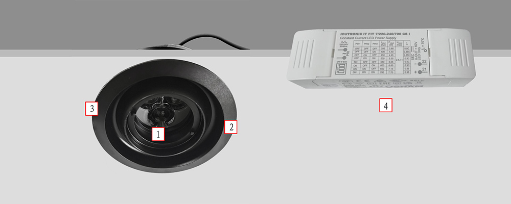 1802 2222 #1802 Lycra recessed light: spotlight, wall wash compatible, wide tilt angle, perfect for targeted illumination and aesthetic displays