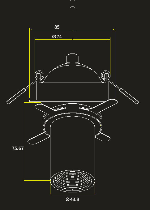 Ceiling wall washer with big tilt angle for corridor painting lighting